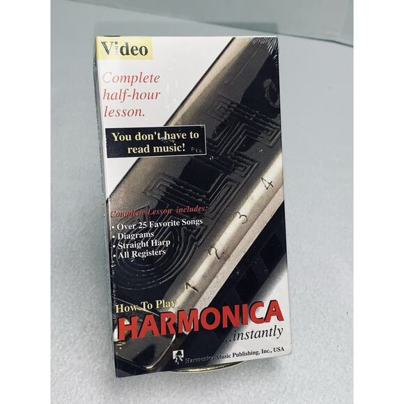 How to Play Harmonica Instantly VHS 1999 You Don't Have to Read Music Video NEW - Picture 1 of 7
